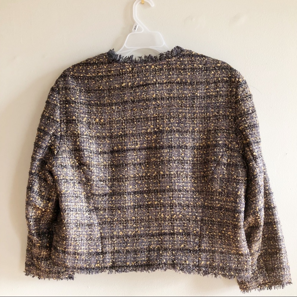 INC | Tweed Eyelash Cropped Jacket - Picture 5 of 5